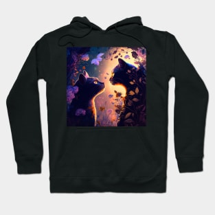 Cats Sunset Escape Hoodie
